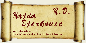 Majda Đerković vizit kartica